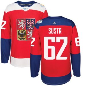 Herren Team Czech Republic #62 Andrej Sustr Authentic Rot Auswärts 2016 World Cup